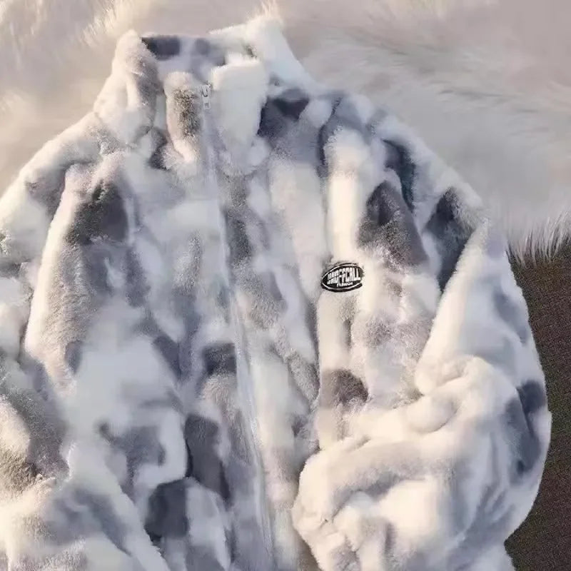 Tie-Dye Fleece Jacket for Women - Nila
