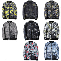 Men's Bomber Jacket with Abstract Print - Enzo