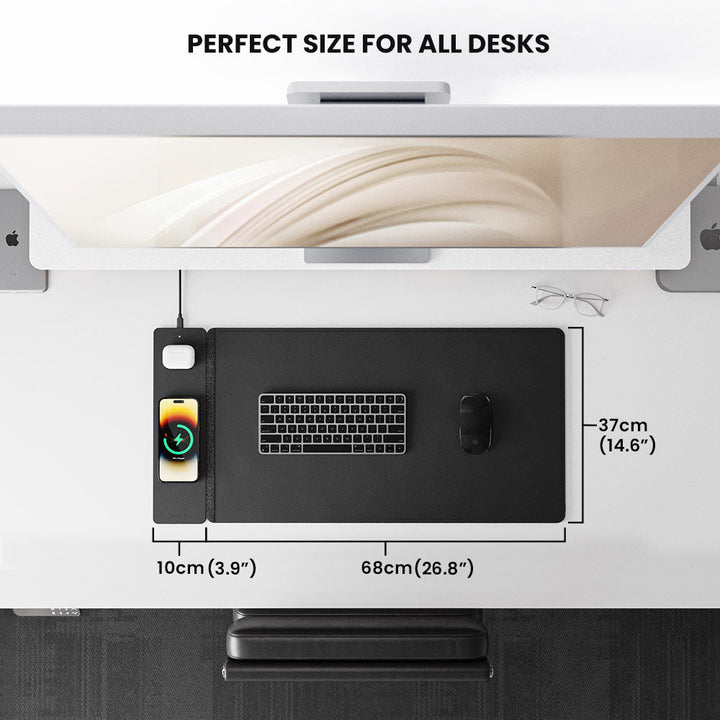 Wireless Rechargeable Desk Mat - ChargePad Flex