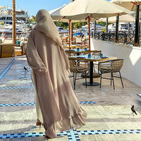 Sammy Jackson™ Open Amina Abaya with Hijab | A beautiful & airy abaya