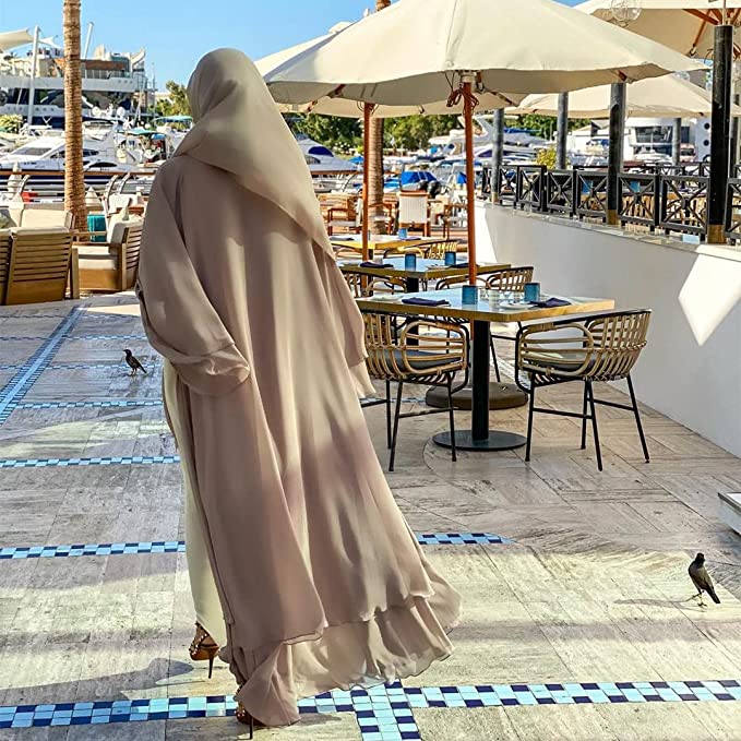 Sammy Jackson™ Open Amina Abaya with Hijab | A beautiful & airy abaya