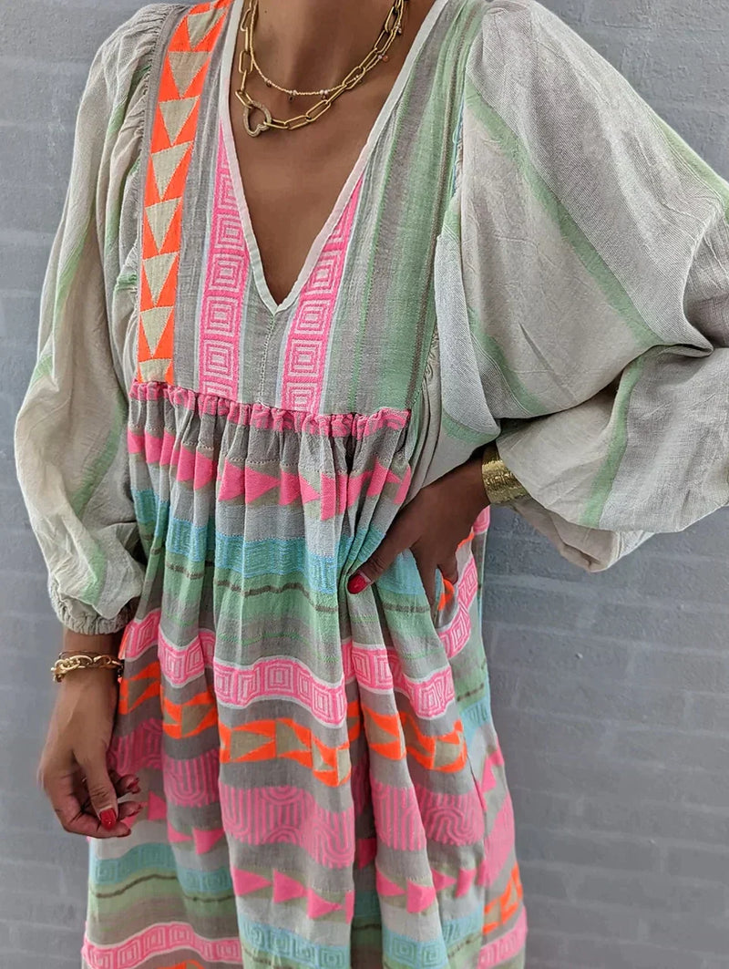 Maxi Summer Dress with Ombre – Solenne