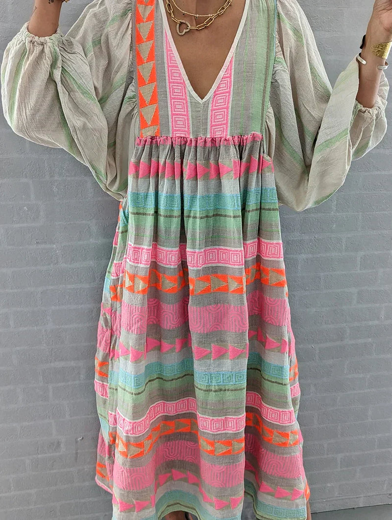 Maxi Summer Dress with Ombre – Solenne