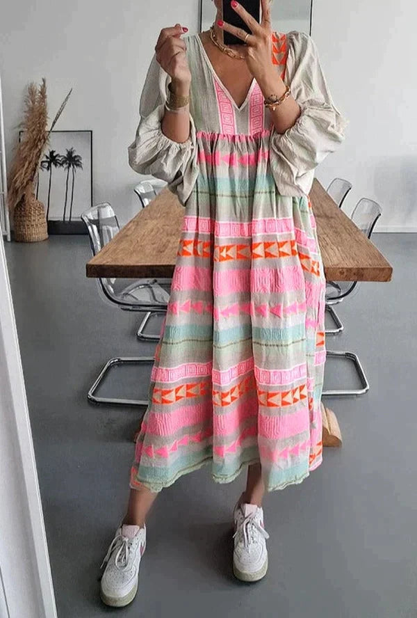 Maxi Summer Dress with Ombre – Solenne