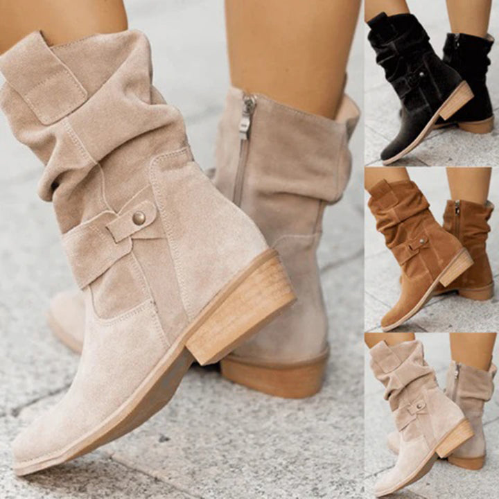 Trendy Women's Autumn Boots with Heel – Elif