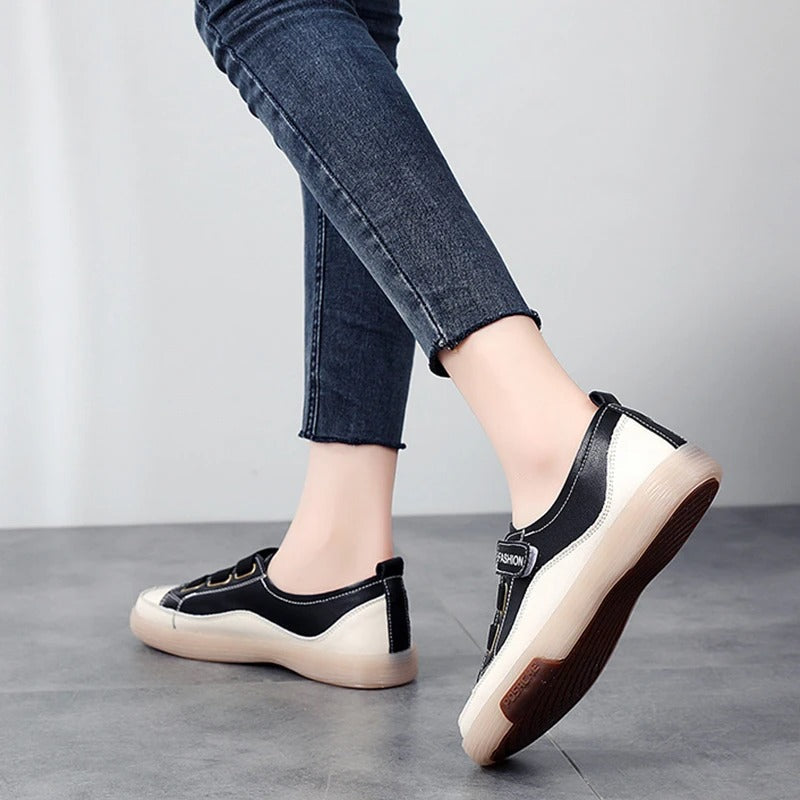 Stylish Genuine Leather Sneakers for Women – Beatrice