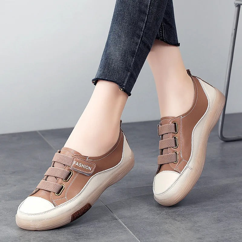 Stylish Genuine Leather Sneakers for Women – Beatrice