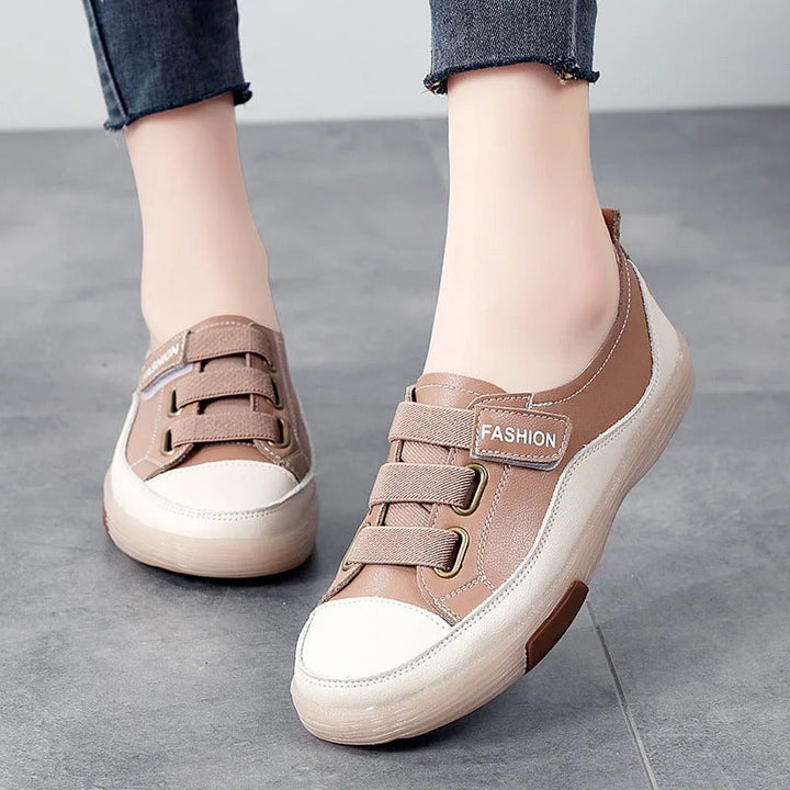 Stylish Genuine Leather Sneakers for Women – Beatrice