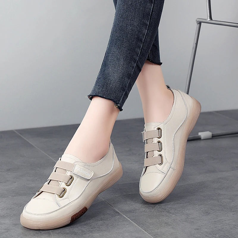 Stylish Genuine Leather Sneakers for Women – Beatrice
