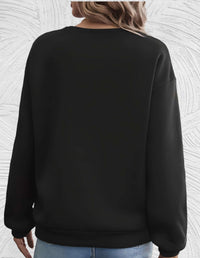 Oversized damski sweter z okrągłym dekoltem - Luna
