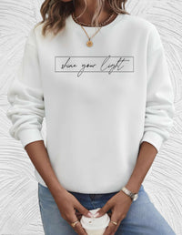 Oversized damski sweter z okrągłym dekoltem - Luna