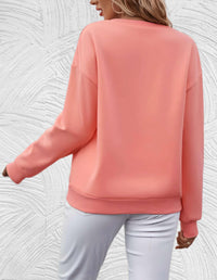 Oversized damski sweter z okrągłym dekoltem - Luna