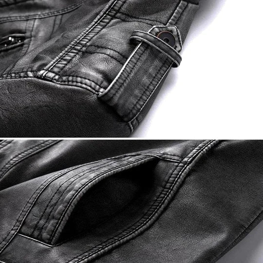 Avan - Rugged Leather Jacket for Men