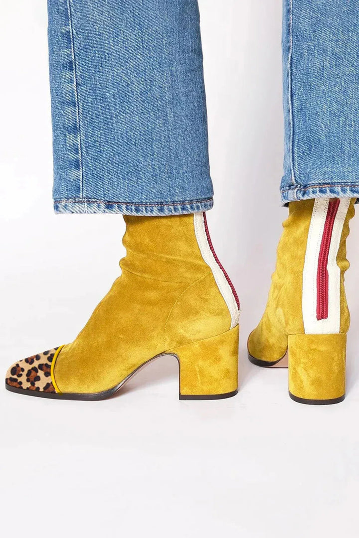 Ankle Boot With Block Heel - Freda