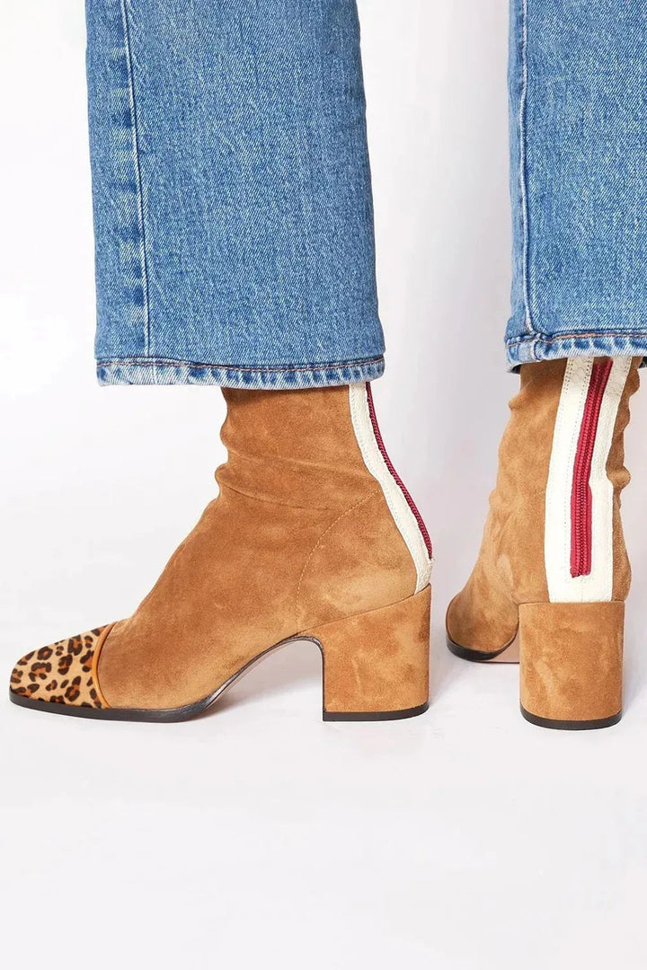 Ankle Boot With Block Heel - Freda
