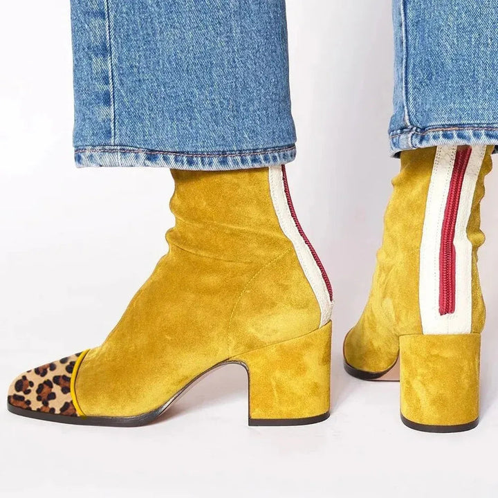 Ankle Boot With Block Heel - Freda