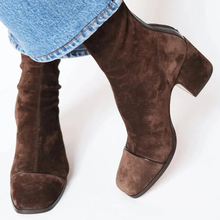 Ankle Boot With Block Heel - Freda