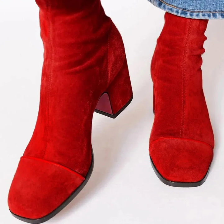 Ankle Boot With Block Heel - Freda