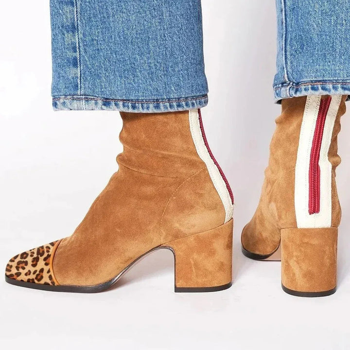 Ankle Boot With Block Heel - Freda
