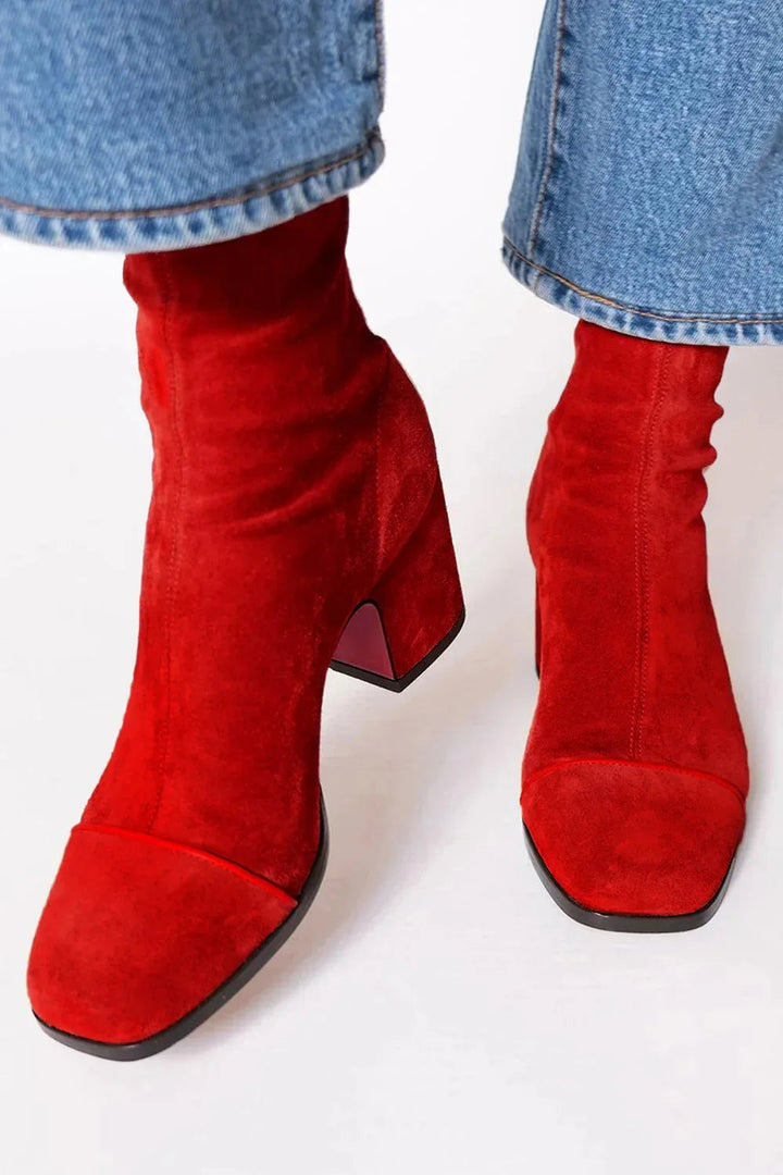 Ankle Boot With Block Heel - Freda