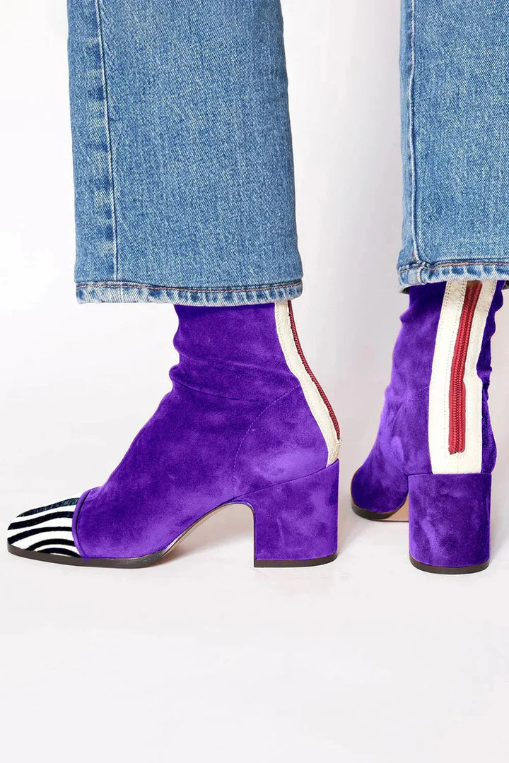 Ankle Boot With Block Heel - Freda