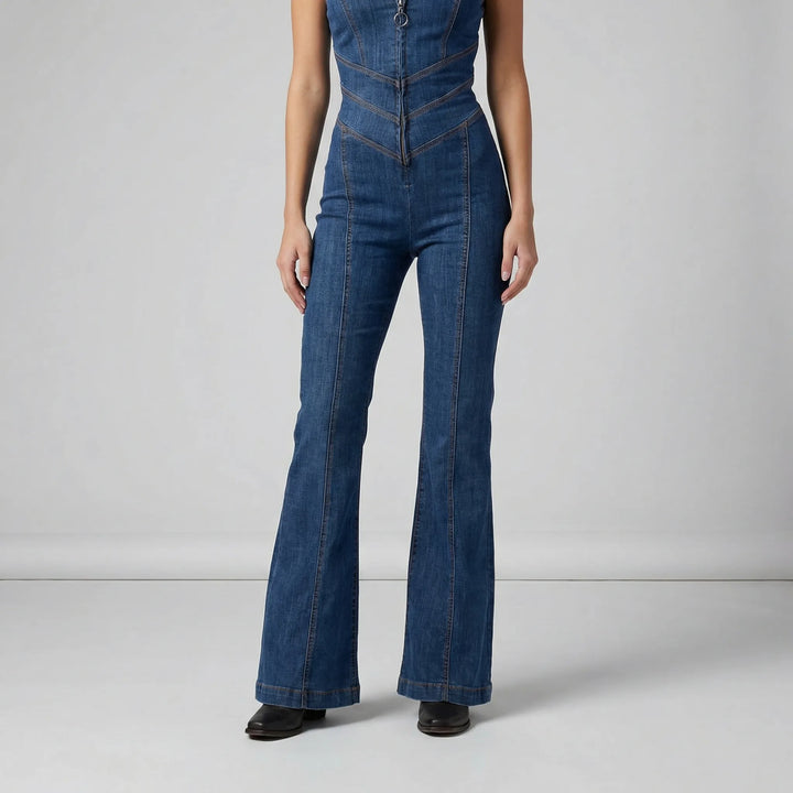 Anliegender Ärmelloser Jumpsuit - Kristin