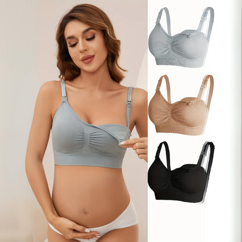 Komfortowy biustonosz do karmienia (zestaw 3 sztuk) – MomEase