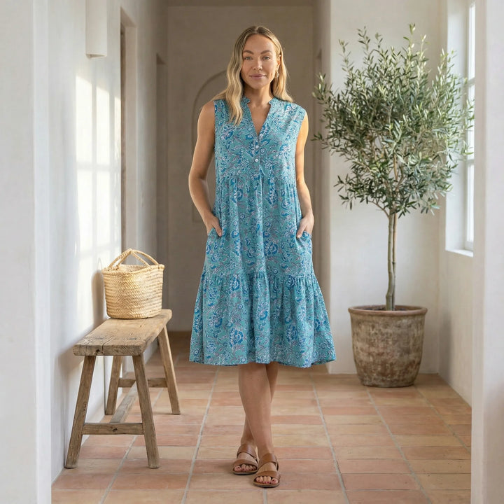 Ärmelloses Midi Sommerkleid - Juliane
