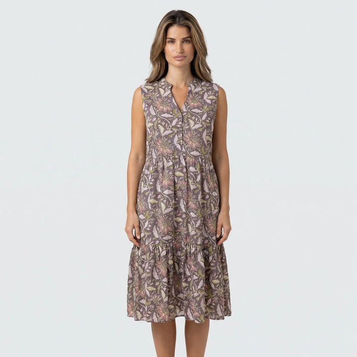 Ärmelloses Midikleid Mit Stufenrock - Dana