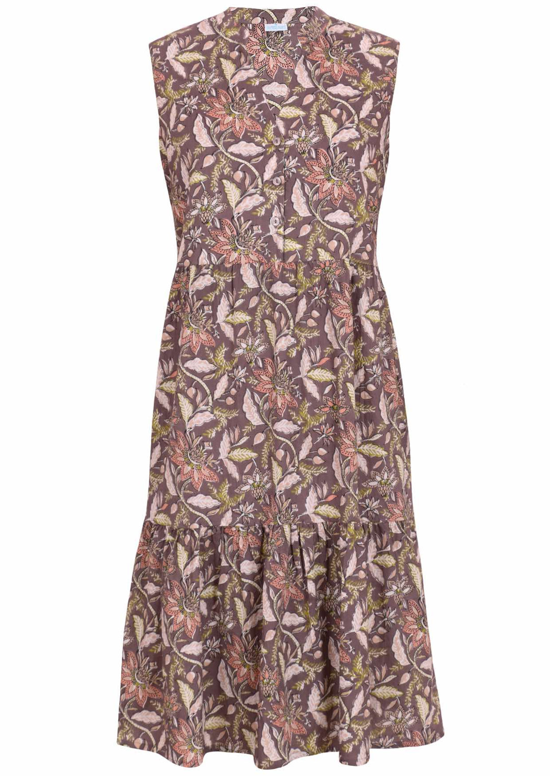 Ärmelloses Midikleid Mit Stufenrock - Dana