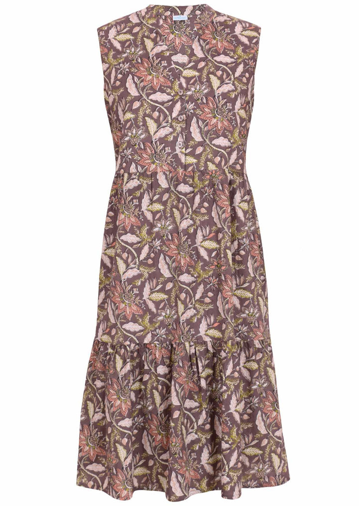 Ärmelloses Midikleid Mit Stufenrock - Dana