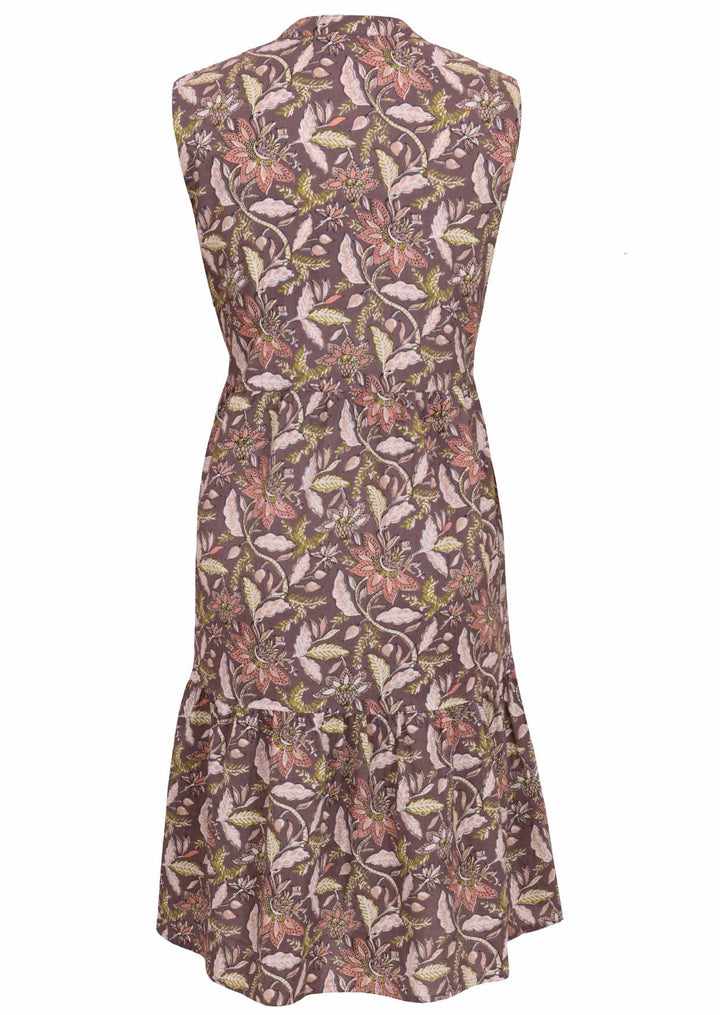 Ärmelloses Midikleid Mit Stufenrock - Dana