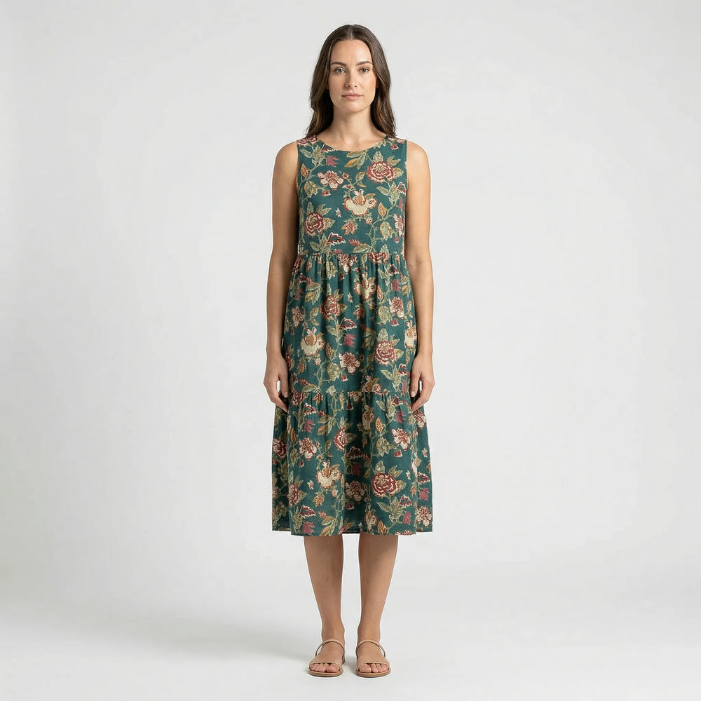 Ärmelloses Midilanges Kleid - Larissa