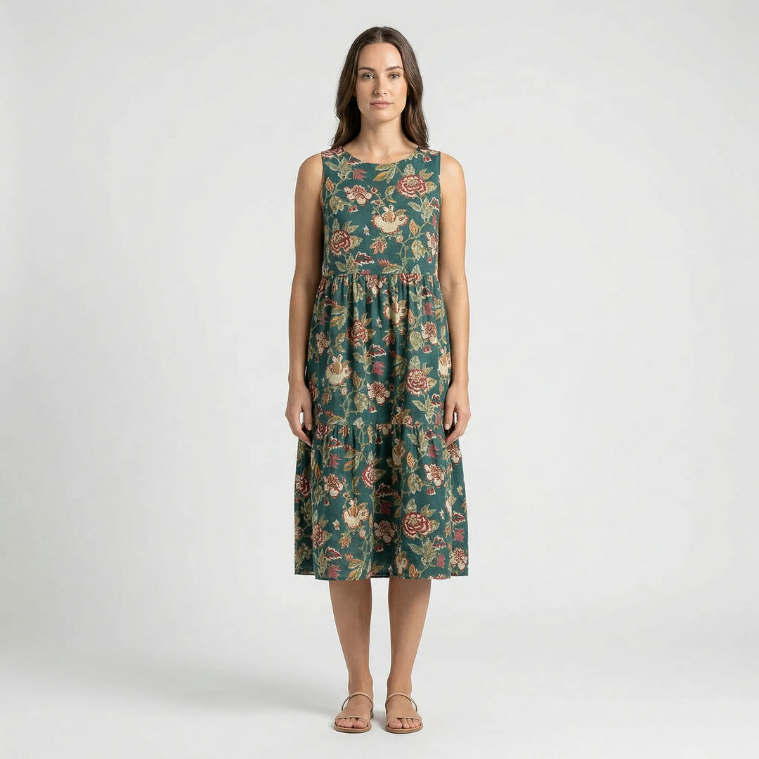 Ärmelloses Midilanges Kleid - Larissa
