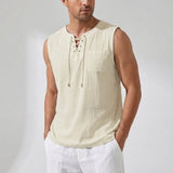 Luźny tank top bez rękawów - Gary