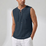 Luźny tank top bez rękawów - Gary