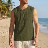 Luźny tank top bez rękawów - Gary