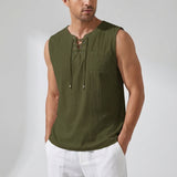 Luźny tank top bez rękawów - Gary