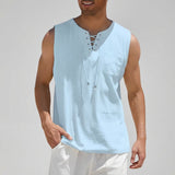Luźny tank top bez rękawów - Gary