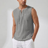 Luźny tank top bez rękawów - Gary