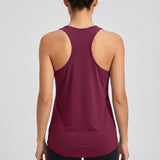 Mouwloos sporttop van elastische stof - Claire