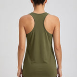 Mouwloos sporttop van elastische stof - Claire