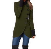 Women's Mid-Season Jacket with Asymmetric Closure – Isabella
