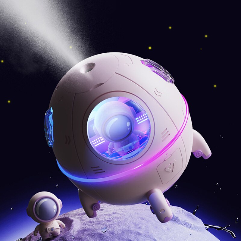 Portable Astronaut Humidifier with Night Light & Aroma Diffuser - AstroMist
