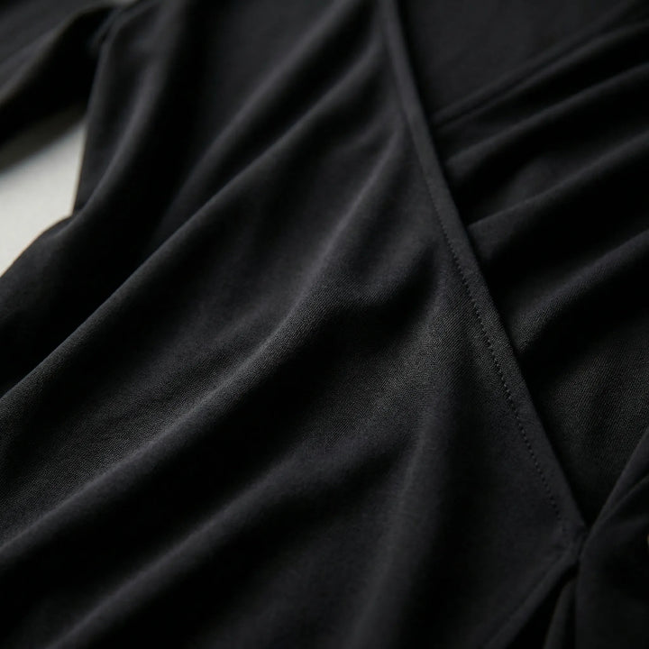Asymmetrisches Maxikleid Mit Stehkragen - Tonya