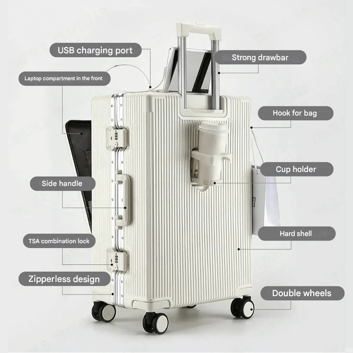 Hard Carry-On Suitcase – Manhattan Pro
