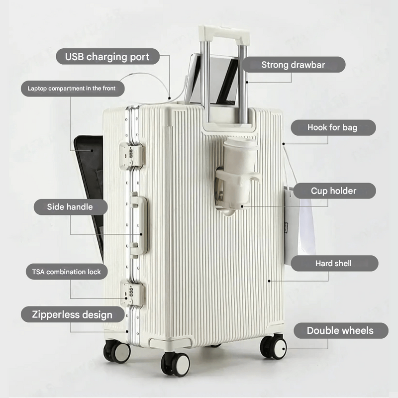 Hard Carry-On Suitcase – Manhattan Pro