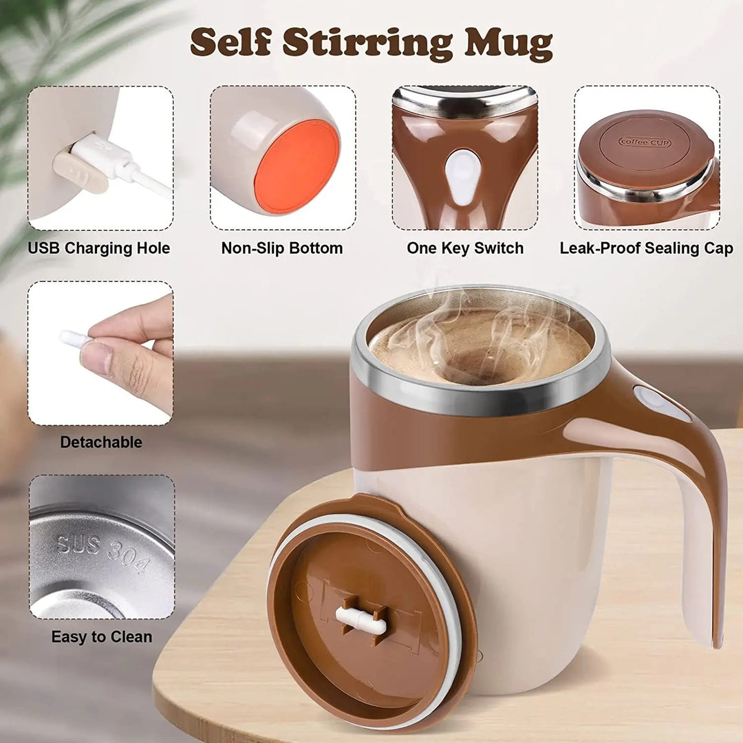USB Rechargeable Magnetic Stirring Cup - MagStir