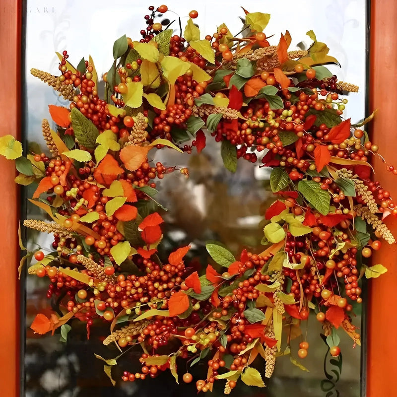 Herfstige Rotan Deurkrans - AmberLeaf