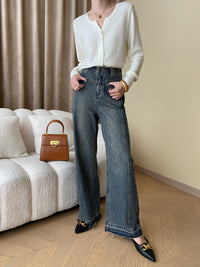 Vintage Wide-Leg Women's Jeans - Mila